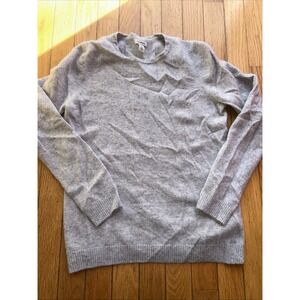 LL Bean Women's Grey Cashmere Sweater XS Extra Small